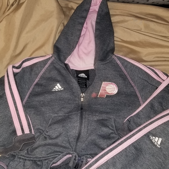 SUPER CUTE LITTLE GIRLS ADIDAS INDIANA PACERS SWEAT SUIT (READ DESCRIPTION) - Picture 4 of 9